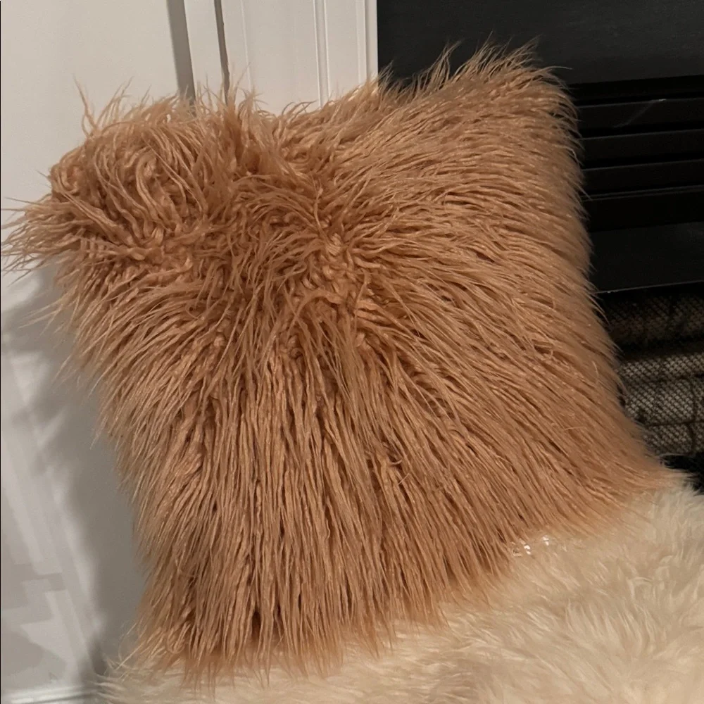 Mila Faux Fur Throw Pillow